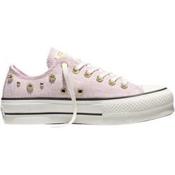 Buty sportowe Converse Chuck Taylor All Star Lift. Czerwone buty sportowe lifestyle Converse, bez wzorów, retro, bez zapięcia. Za 590.00 zł.