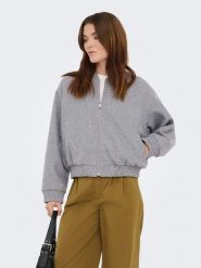 ONLY Kurtka "Elba" w kolorze szarym rozmiar: M. Szare kurtki ONLY, m, bez wzorów, bez kaptura. Za 186.19 zł.