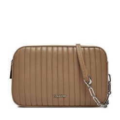 Torebka Calvin Klein. Szare listonoszki Calvin Klein, bez wzorów, bez dodatków. Za 289.99 zł.