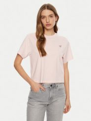Guess T-Shirt W4YI05 K8HM0 Różowy Regular Fit. Czerwone t-shirty Guess, xl, z aplikacjami, z bawełny, bez kołnierzyka, bez ramiączek. Za 99.99 zł.