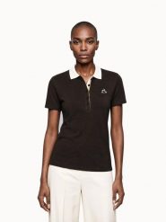 Damska koszulka polo Le Coq Sportif Heritage. Brązowe t-shirty sportowe Le Coq Sportif, l, bez wzorów, z materiału, bez ramiączek. Za 289.00 zł.
