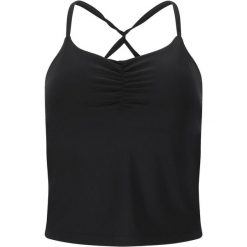 Damski tank top Athlecia Ashly. Czarne topy Athlecia, bez wzorów, sportowe, bez kołnierzyka, bez ramiączek. Za 219.50 zł.