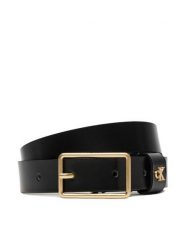 Calvin Klein Pasek Damski Square Buckle Ck Loop 25Mm LV04F7050G Czarny. Czarne paski Calvin Klein, bez wzorów, ze skóry. Za 179.99 zł.