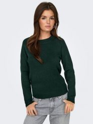 ONLY Sweter w kolorze zielonym rozmiar: XS. Zielone swetry ONLY, xs, bez wzorów, bez ramiączek. Za 74.45 zł.