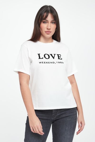 T-shirt damski Agile WEEKEND MAX MARA. T-shirty Weekend Max Mara, xs, bez wzorów, bez kołnierzyka, bez ramiączek. Za 579.00 zł.