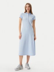 Tommy Jeans Sukienka codzienna DW0DW20383 Błękitny Regular Fit. Niebieskie sukienki Tommy Jeans, na co dzień, xs, bez wzorów, z bawełny, bez kołnierzyka, bez ramiączek, proste. Za 289.99 zł.
