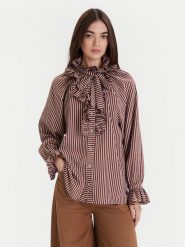 ViCOLO Koszula TF0287 Brązowy Regular Fit. Brązowe koszule ViCOLO, l, bez wzorów, z wiskozy, bez kołnierzyka, bez ramiączek. Za 539.99 zł.