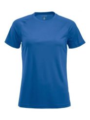 Clique Premium Active-T Women funkcjonalna koszulka. Niebieskie t-shirty sportowe CLIQUE, m, bez wzorów, z meshu, bez ramiączek. Za 123.98 zł.