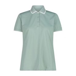 Damska koszulka polo CMP. Niebieskie t-shirty sportowe CMP, xs, bez wzorów, z materiału, bez ramiączek. Za 170.75 zł.