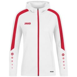 Damska bluza dresowa z kapturem Jako Power. Białe bluzy z kapturem JAKO, bez wzorów, z dresówki, z kapturem. Za 350.00 zł.