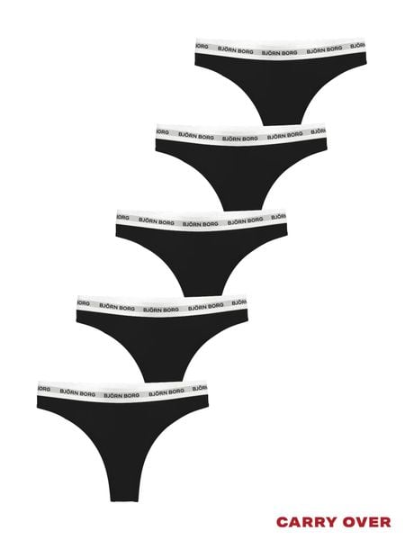 Bjorn_borg LOGO THONG 5p stringi MULTIPACK 1. Stringi Björn Borg, bez wzorów. Za 312.50 zł.