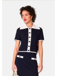 Rodier Sweter w kolorze granatowym rozmiar: S. Niebieskie swetry Rodier, s, bez wzorów, klasyczne, bez ramiączek. Za 326.99 zł.