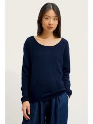 AUTHENTIC CASHMERE Kaszmirowy sweter "Lanfon" w kolorze granatowym rozmiar: M. Niebieskie swetry AUTHENTIC CASHMERE, m, bez wzorów, z kaszmiru, bez ramiączek. Za 361.99 zł.