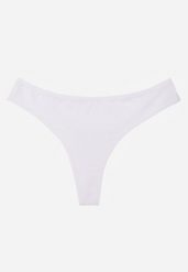 Białe Majtki Typu Stringi z Bawełną Asoia. Białe stringi Born2be, bez wzorów, z bawełny. Za 9.99 zł.