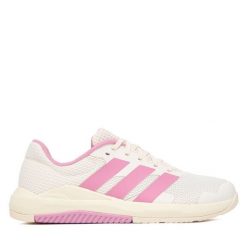 Buty na siłownię adidas. Białe buty treningowe adidas, bez wzorów, bez zapięcia, na fitness i siłownię. Za 279.99 zł.