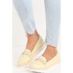 Żółte Mokasyny Glez. Mokasyny marki Born2be. Za 49.99 zł.
