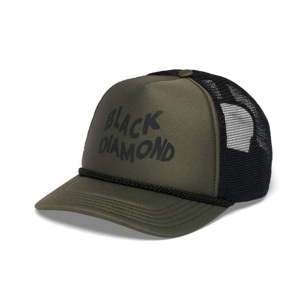 Czapka Trucker Black Diamond Flat Bill. Niebieskie czapki z daszkiem Black Diamond, bez wzorów, z dzianiny. Za 172.75 zł.