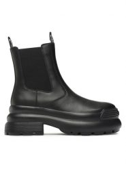 Liu Jo Sztyblety Amy 20 SF3177 PX241 Czarny. Czarne botki Liu Jo, bez wzorów, ze skóry, bez obcasa, na płaskiej podeszwie, bez zapięcia. Za 579.99 zł.