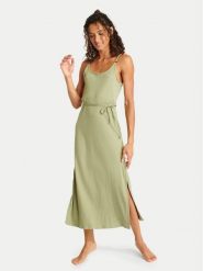 Banana Moon Sukienka letnia Yaquina Amaria MGC27 Zielony Regular Fit. Zielone sukienki Banana Moon, m, bez wzorów, z wiskozy, bez kołnierzyka, bez ramiączek. Za 459.99 zł.