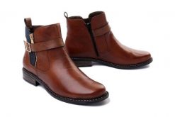 RIEKER Z4959-22 brown, botki/sztyblety damskie. Brązowe botki Rieker, bez wzorów, bez obcasa, na obcasie, bez zapięcia. Za 343.92 zł.