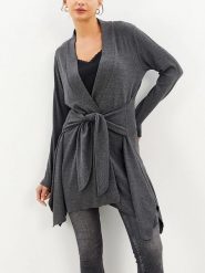 LA Angels Kardigan w kolorze antracytowym rozmiar: L. Czarne swetry LA Angels, l, bez wzorów, bez ramiączek. Za 139.87 zł.