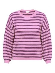 ONLY Carmakoma Sweter w kolorze jasnoróżowym rozmiar: S-42/44. Różowe swetry Only Carmakoma, s, bez wzorów, bez ramiączek. Za 115.95 zł.