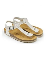 Mandel Sandały "Leon" w kolorze kremowym rozmiar: 38. Brązowe sandały Mandel, bez wzorów, klasyczne, z otwartym noskiem, bez obcasa, bez zapięcia. Za 130.99 zł.