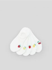 Skarpetki 5 pack - kremowy. Białe skarpetki Sinsay, bez wzorów. Za 15.99 zł.