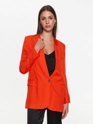 TWINSET Marynarka 231TT2144 Pomarańczowy Regular Fit. Brązowe marynarki i żakiety Twinset, bez wzorów, z wiskozy, bez ramiączek. Za 1,489.00 zł.
