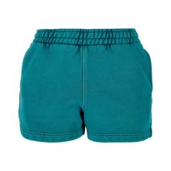 Szorty Damskie Stone Wash. Niebieskie szorty Urban Classics, bez wzorów, sportowe. Za 139.99 zł.