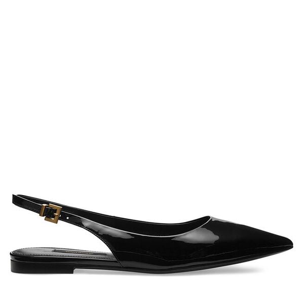 Sandały GINO ROSSI. Czarne sandały Gino Rossi, bez wzorów, bez obcasa, na płaskiej podeszwie, bez zapięcia. Za 229.99 zł.