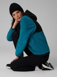 4F Polar regular z kapturem damski - turkusowy XS. Niebieskie bluzy z polaru 4f, m, bez wzorów, z polaru, trekkingowe. Za 199.99 zł.