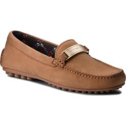 Mokasyny TOMMY HILFIGER - Basic Hardware Mocca FW0FW03608 Cognac 606. Brązowe mokasyny Tommy Hilfiger, z nubiku. Za 599.00 zł.