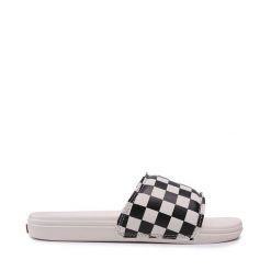 Klapki Vans. Białe klapki Vans, bez wzorów, bez obcasa, bez zapięcia. Za 129.99 zł.