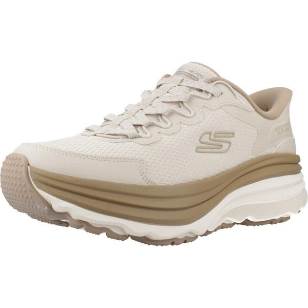 Buty SKECHERS SLIP-INS ZIRRUS Beżowy. Brązowe buty trekkingowe Skechers, z syntetyku, bez zapięcia. Za 426.14 zł.