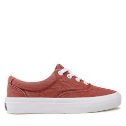 Tenisówki Polo Ralph Lauren. Czerwone trampki Polo Ralph Lauren, bez wzorów, bez zapięcia. Za 259.99 zł.