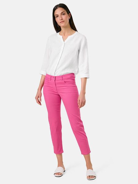 Gerry Weber Rybaczki dżinsowe w kolorze różowym rozmiar: 38. Różowe jeansy Gerry Weber, z aplikacjami, ze skóry, klasyczne. Za 206.42 zł.