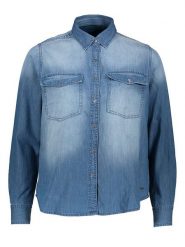 Pepe Jeans Koszula dżinsowa w kolorze niebieskim rozmiar: L. Niebieskie koszule Pepe Jeans, l, bez wzorów, z bawełny, bez kołnierzyka, bez ramiączek. Za 176.08 zł.
