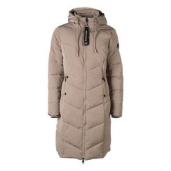 Parka dla kobiet HKM Toronto. Brązowe płaszcze HKM, m, z aplikacjami, z polaru, z kapturem. Za 539.00 zł.