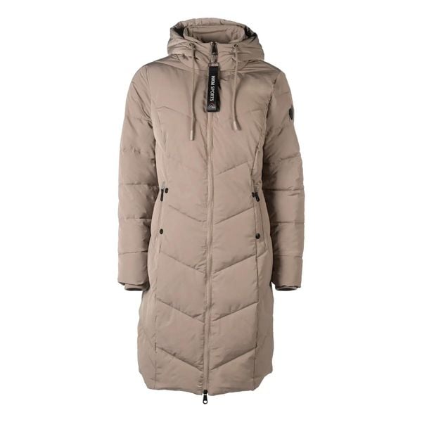 Parka dla kobiet HKM Toronto. Brązowe płaszcze HKM, m, z aplikacjami, z polaru, z kapturem. Za 539.00 zł.