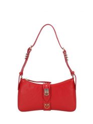 PINKO Torebka Arthemis Shoulder Mini AI 24-25 PLTT 103512 A29V Czerwony. Czerwone nerki i saszetki Pinko, bez wzorów, ze skóry, bez dodatków. Za 1,379.00 zł.