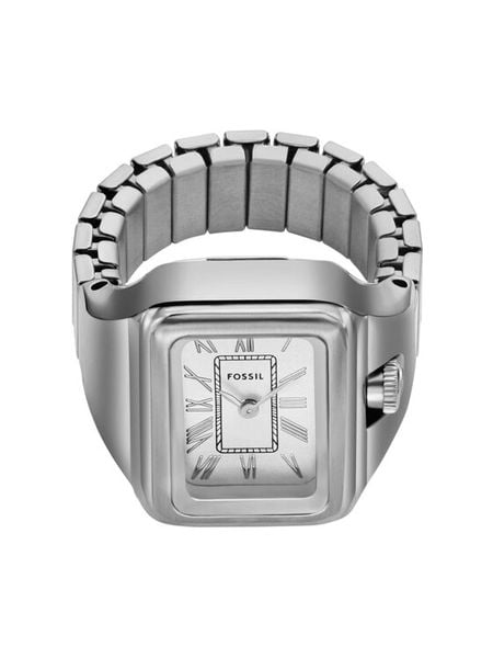 Fossil Zegarek Watch Ring ES5344 Srebrny. Szare, analogowe zegarki Fossil, srebrne. Za 589.99 zł.