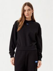 HUGO Bluza Delessa 50534344 Czarny Regular Fit. Czarne bluzy Hugo, l, bez wzorów, z bawełny, bez kaptura. Za 219.99 zł.