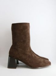 Bellucci Botki w kolorze czarno-brązowym rozmiar: 36. Czarne botki Bellucci, bez wzorów, eleganckie, bez obcasa, bez zapięcia. Za 130.81 zł.