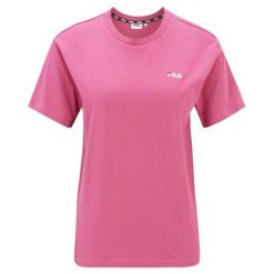 T-shirt Damski Binedorf. Czerwone t-shirty Fila, bez wzorów, sportowe, bez kołnierzyka, bez ramiączek. Za 118.99 zł.