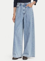 Weekend Max Mara Jeansy Zattera 2625186031 Niebieski Wide Leg. Niebieskie jeansy Weekend Max Mara, bez wzorów, z jeansu. Za 839.99 zł.