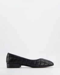 PIKOWANE BALERINY 160W2221 BLACK. Czarne baleriny Venezia, bez wzorów, ze skóry, bez obcasa, bez zapięcia. Za 189.00 zł.