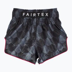 Spodenki treningowe Fairtex Muay Thai Shorts BS1901 "Stealth". Czarne szorty sportowe FAIRTEX, bez wzorów, z materiału, na fitness i siłownię. Za 299.99 zł.