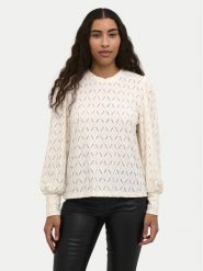 Kaffe Bluzka Tine 10509099 Écru Regular Fit. Bluzki Kaffe, xxl, bez wzorów, z syntetyku, bez kołnierzyka, bez ramiączek. Za 149.99 zł.