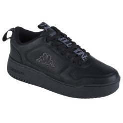 Buty sportowe Sneakersy damskie, Kappa Fogo PF. Czarne buty treningowe Kappa, bez wzorów, z materiału, przed kostkę, bez zapięcia, trekkingowe. Za 122.32 zł.